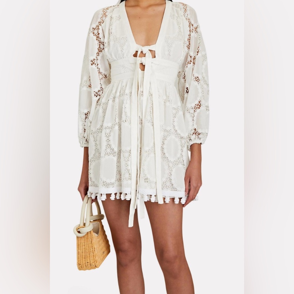Alexis Mathilde Crochet mini dress , brand new